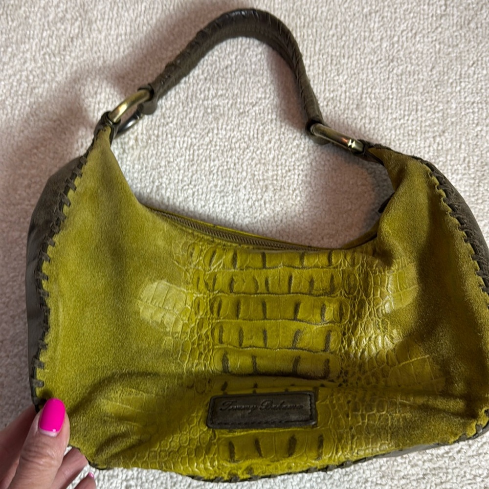 Tommy Bahama Olive Green Shoulder Bag